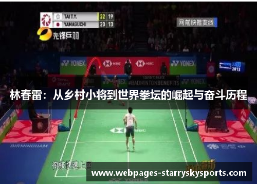 林春雷：从乡村小将到世界拳坛的崛起与奋斗历程