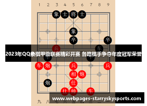2023年QQ象棋甲级联赛精彩开赛 各路棋手争夺年度冠军荣誉